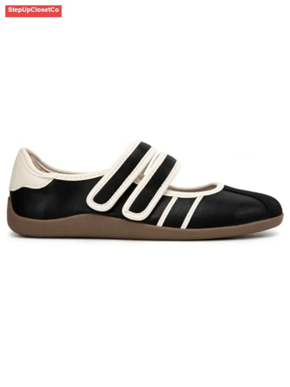 Mary Jane Sneakers for Women - Fashion Ballet Flat Tennis Shoes